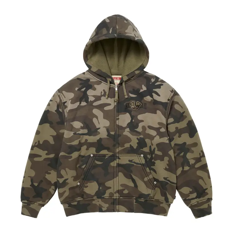 Supreme/True Religion Zip Up Hooded Sweatshirt