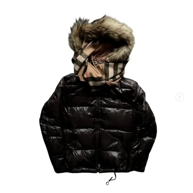 BURBERRY 00s MADE IN JAPAN DOWN FUR PUFFER JACKET