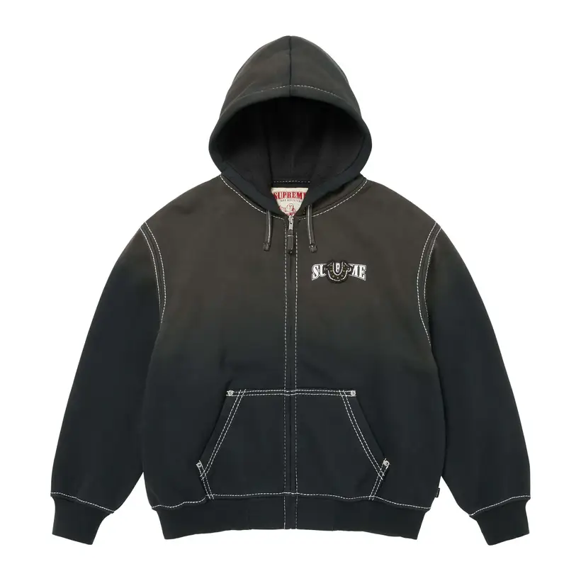 Supreme/True Religion Zip Up Hooded Sweatshirt