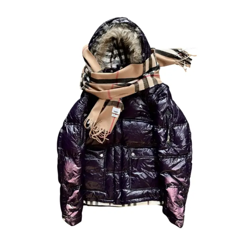 BURBERRY 00s MADE IN JAPAN DOWN FUR PUFFER JACKET